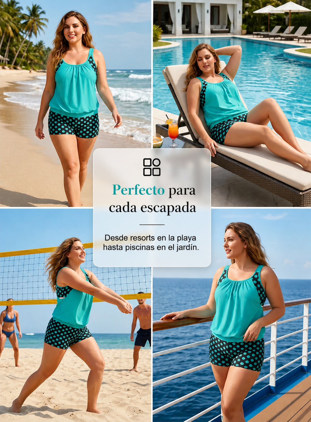 Clara | Tankini Reductor de Lunares