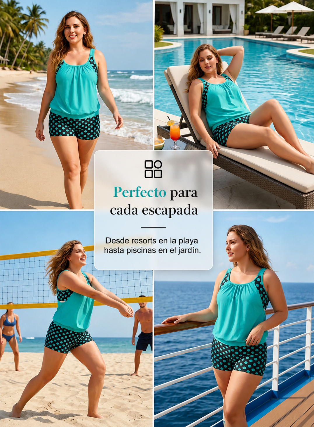 Clara | Tankini Reductor de Lunares